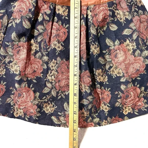 VINTAGE‎ Flying Tomato M Medium Floral Tapestry Skirt Back Zip - Picture 4 of 7